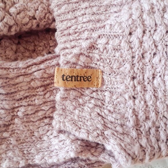 tentree Mauve 100% Cotton Knit Cropped Sweater L - Picture 5 of 6